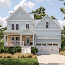 Multicolored cladding on a coastal home made possible with NichiHome