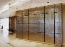 Banker Wire formed mesh wall tiles for the IBI Group.