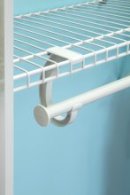 New SuperSlide® Metal Closet Rod Support in White