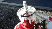 DCDA backflow preventer that suffered freeze damage in Elsinore Valley Municipal Water District in January 2013